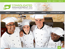 Tablet Screenshot of consolidatedmgmt.com